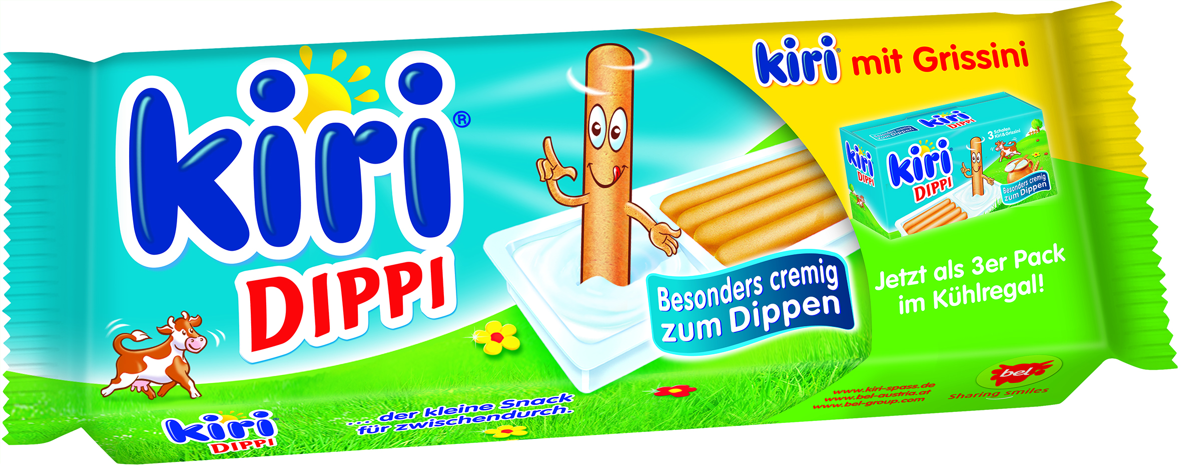 Kiri® Dippi Cheese with Breadsticks 35g - Bel Food Service