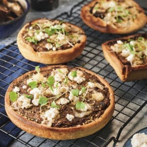 Quiche with eggplant