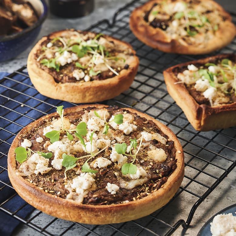 Quiche with eggplant