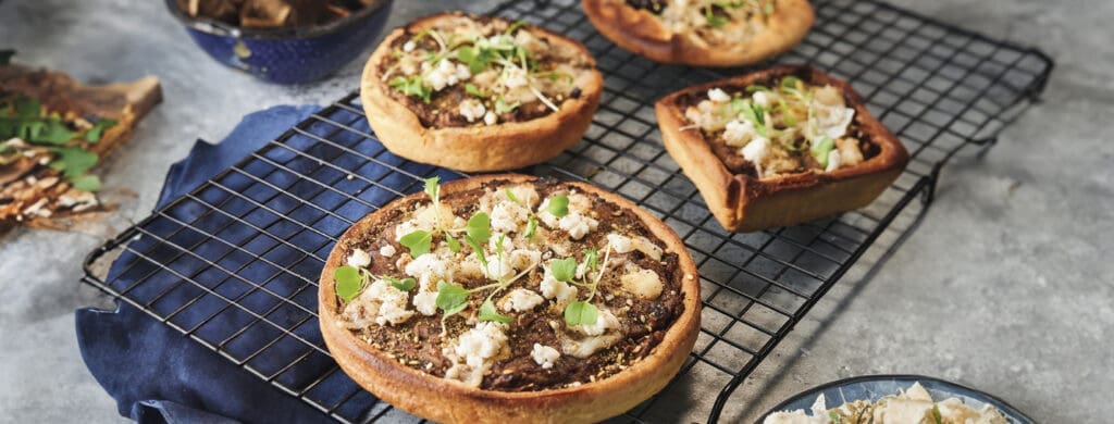 Quiche with eggplant