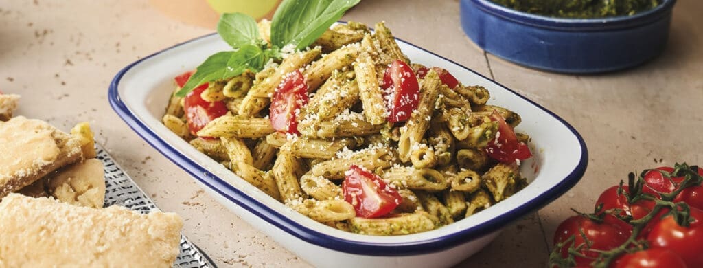 Pasta with Green Pesto