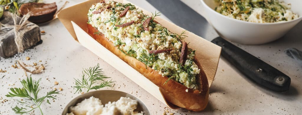 Sandwich fresh Greek-style