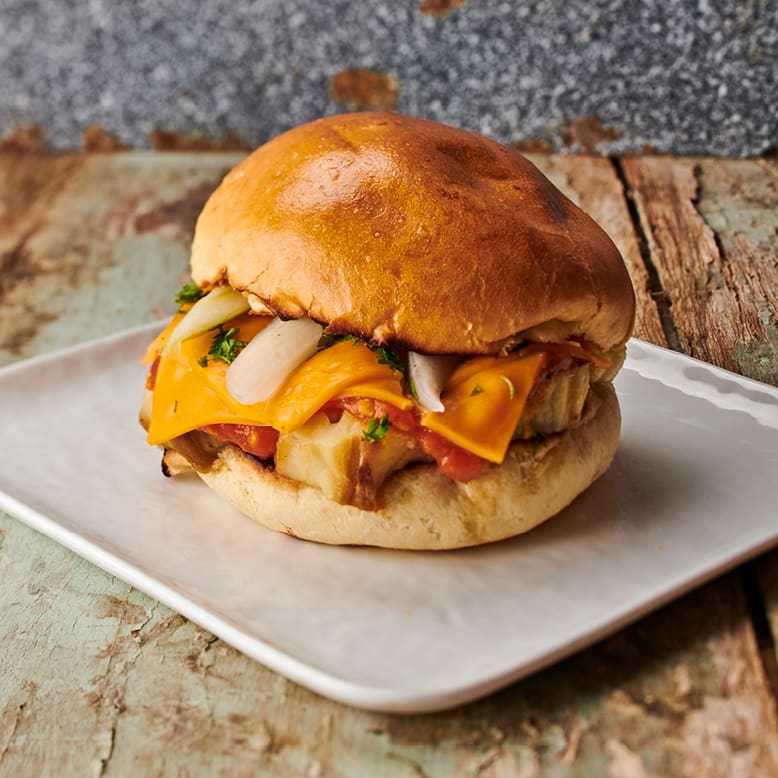 Eggplant burger